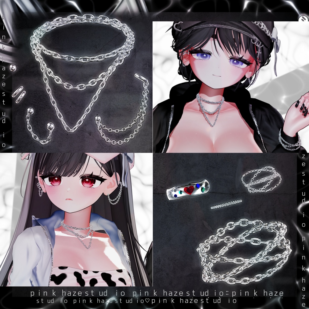 10 アバター対応 💎『Zero Black Fit Training』💎+ Hair