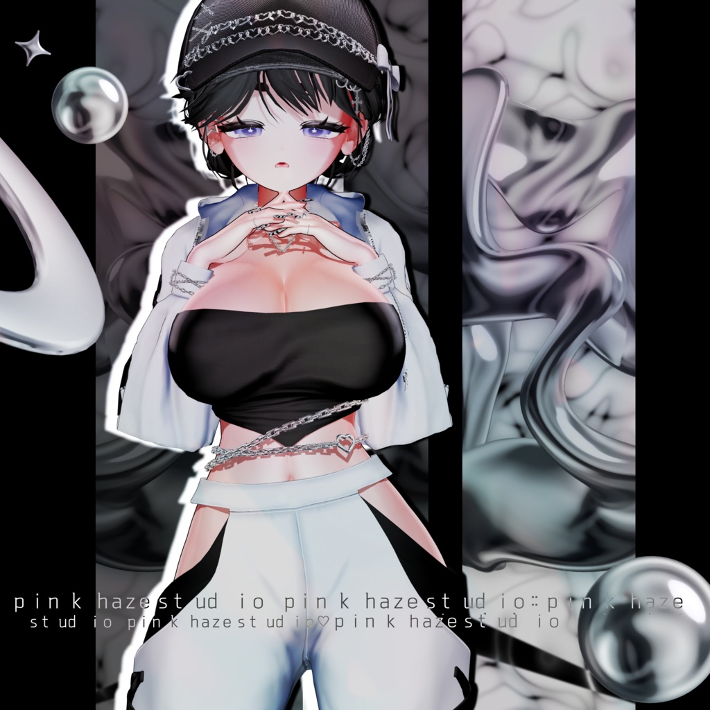 10 アバター対応 💎『Zero Black Fit Training』💎+ Hair