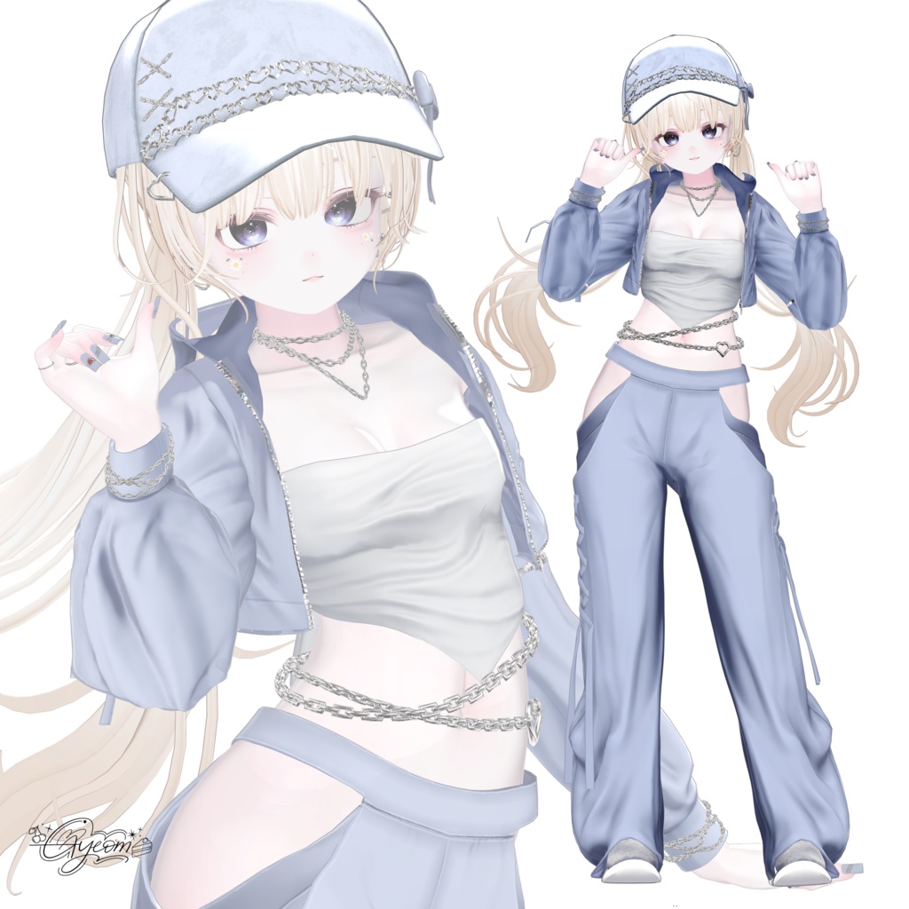 10 アバター対応 💎『Zero Black Fit Training』💎+ Hair