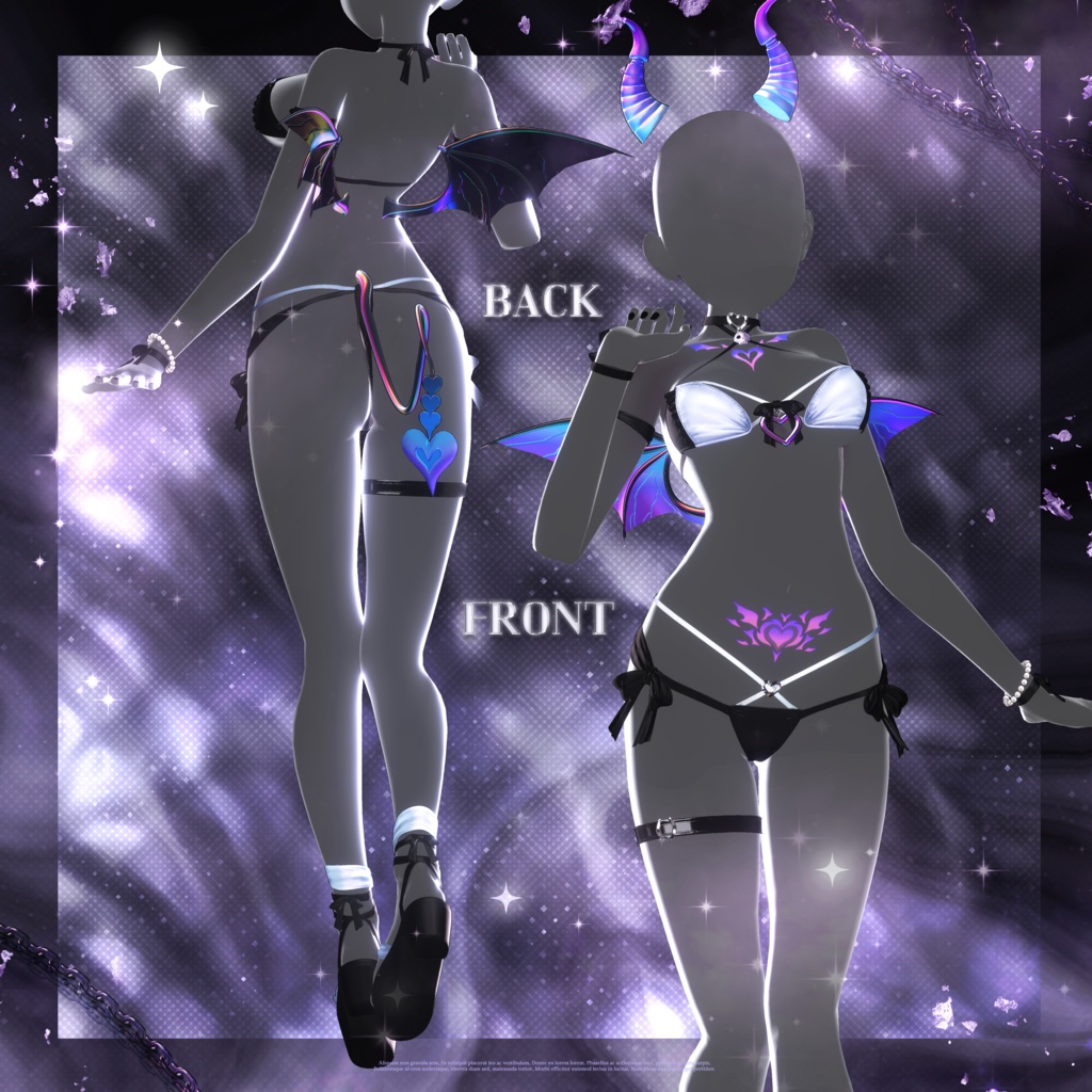 6 アバター対応 😈『Devil Bikini』😈