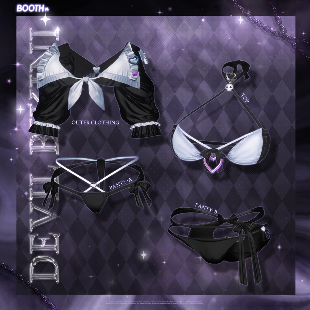 6 アバター対応 😈『Devil Bikini』😈