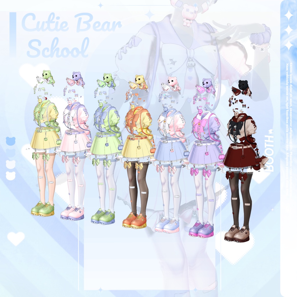 9 アバター対応 🐻『 Cutie Bear School 』🐻