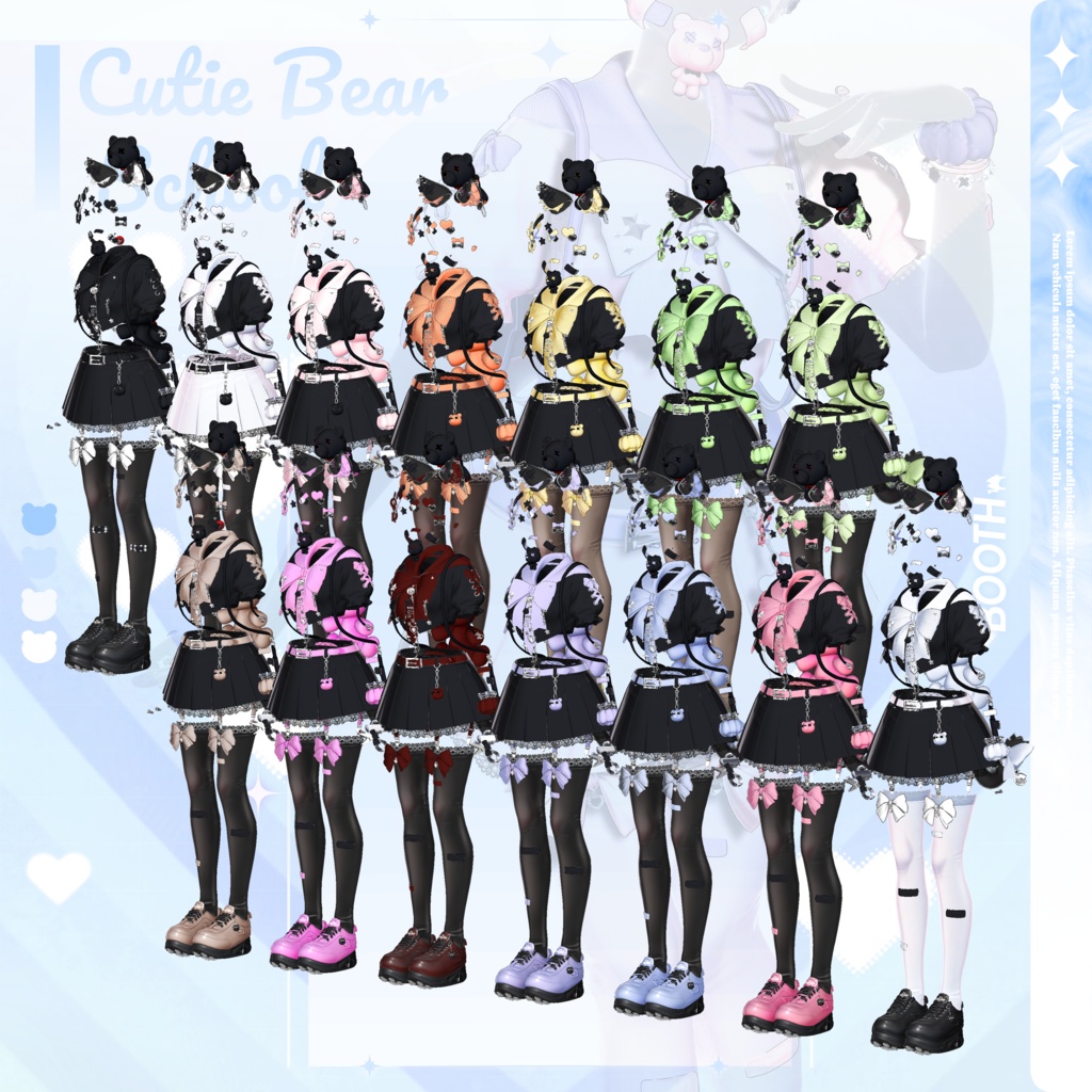 9 アバター対応 🐻『 Cutie Bear School 』🐻