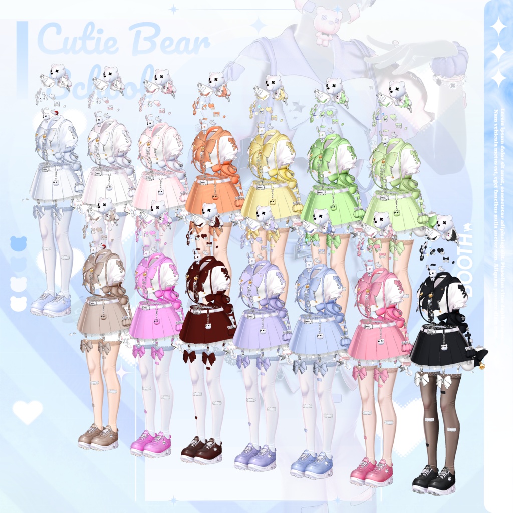 9 アバター対応 🐻『 Cutie Bear School 』🐻