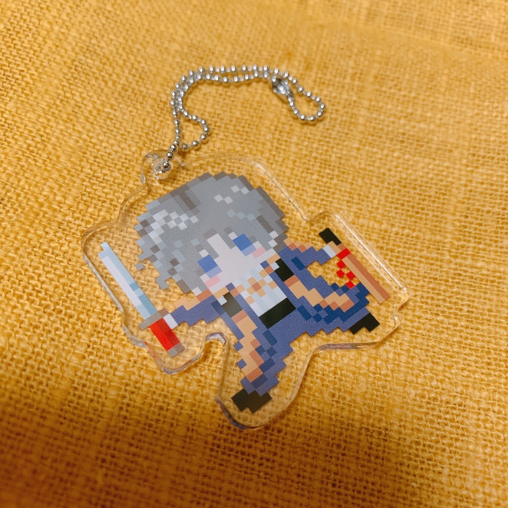 ドット絵アクリルキーホルダー(へし切長谷部)