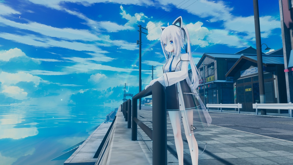 【2アバター対応】”オーシャンブルー” Eye Texture