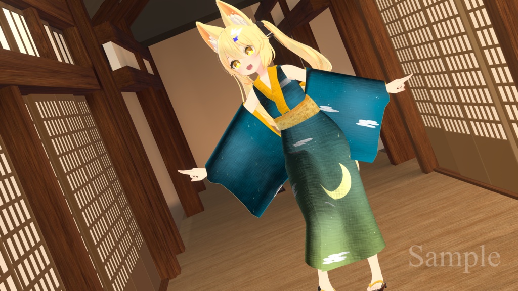 ほしぞらの浴衣 - Starry Sky Yukata【こまどアバター対応】