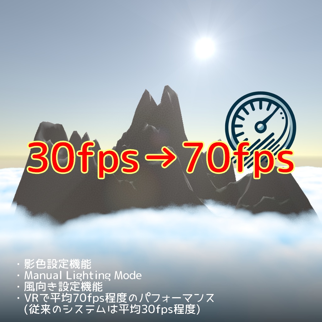 Flexible Cloud Shader【リアル汎用雲・霧・煙Shader】