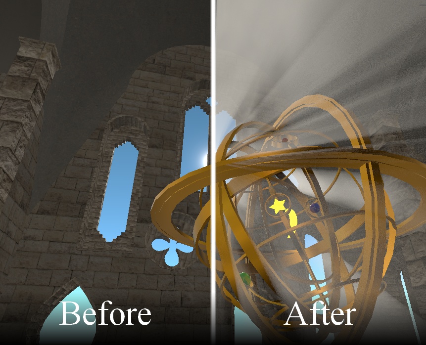 【半額セール中!】Appletea's Light Shaft【ゴッドレイ・霧・煙Shader】