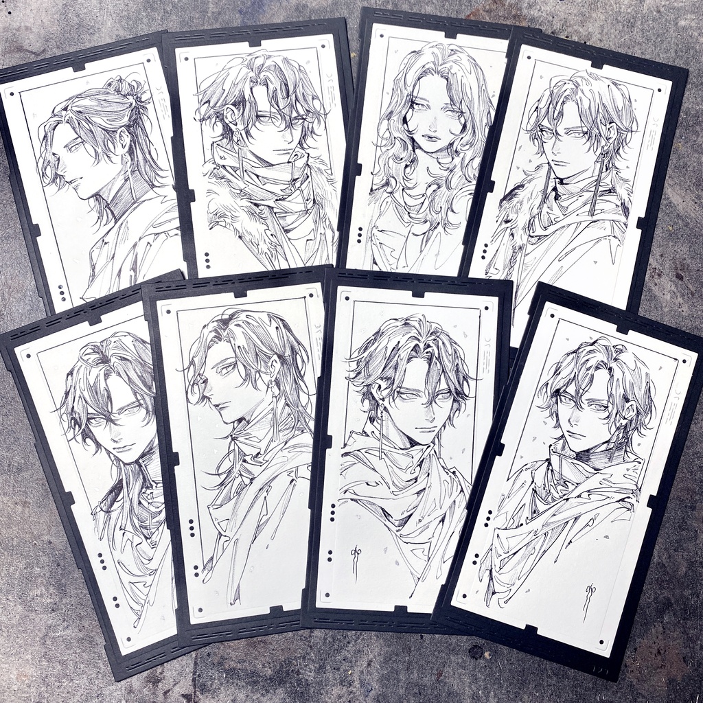 《受注生産》ボールペンドローイング原画