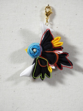 つまみ細工鳥チャーム 一期一振Ver.