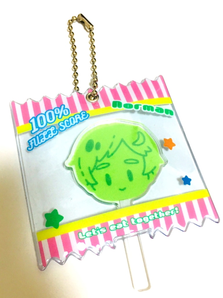 フルスコア ペロペロキャンディ風アクリルキーホルダー