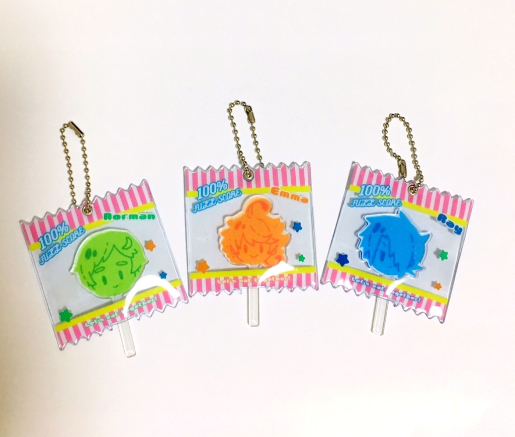 フルスコア ペロペロキャンディ風アクリルキーホルダー