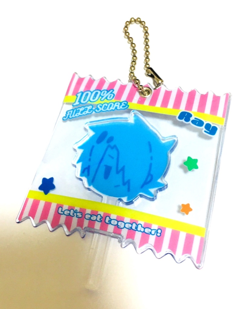 フルスコア ペロペロキャンディ風アクリルキーホルダー