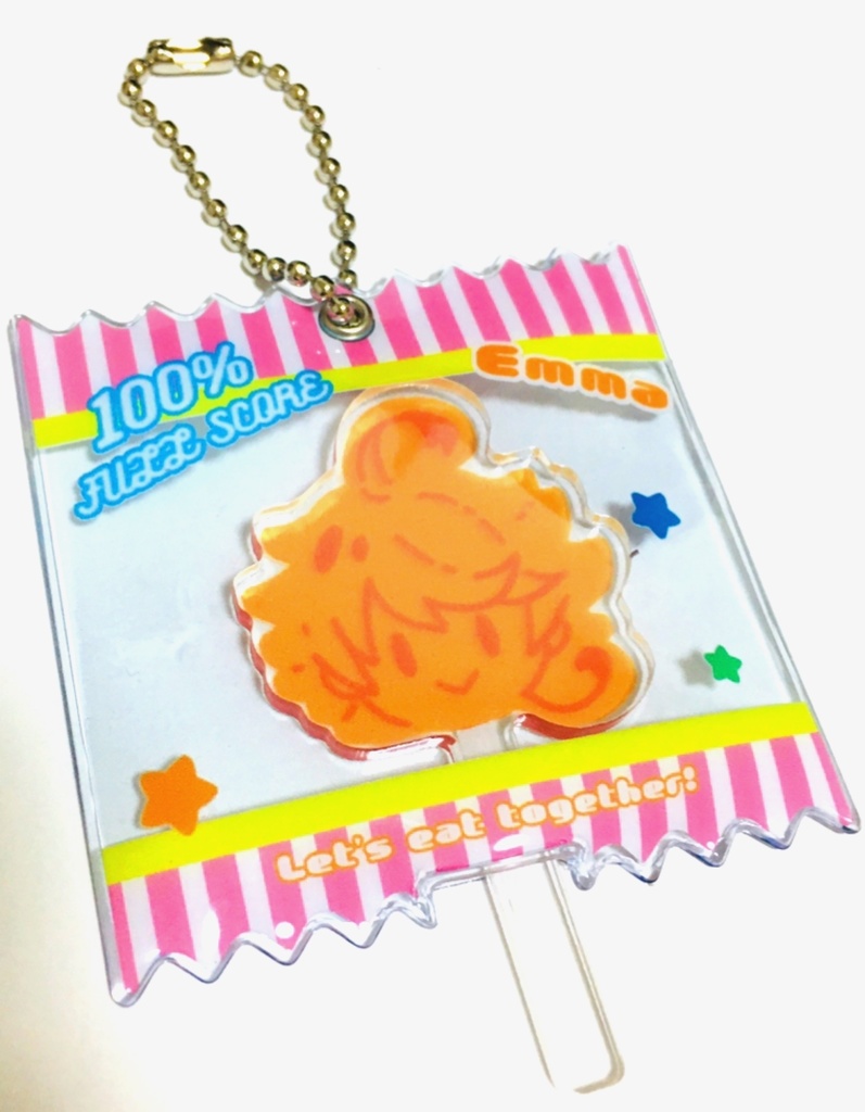フルスコア ペロペロキャンディ風アクリルキーホルダー