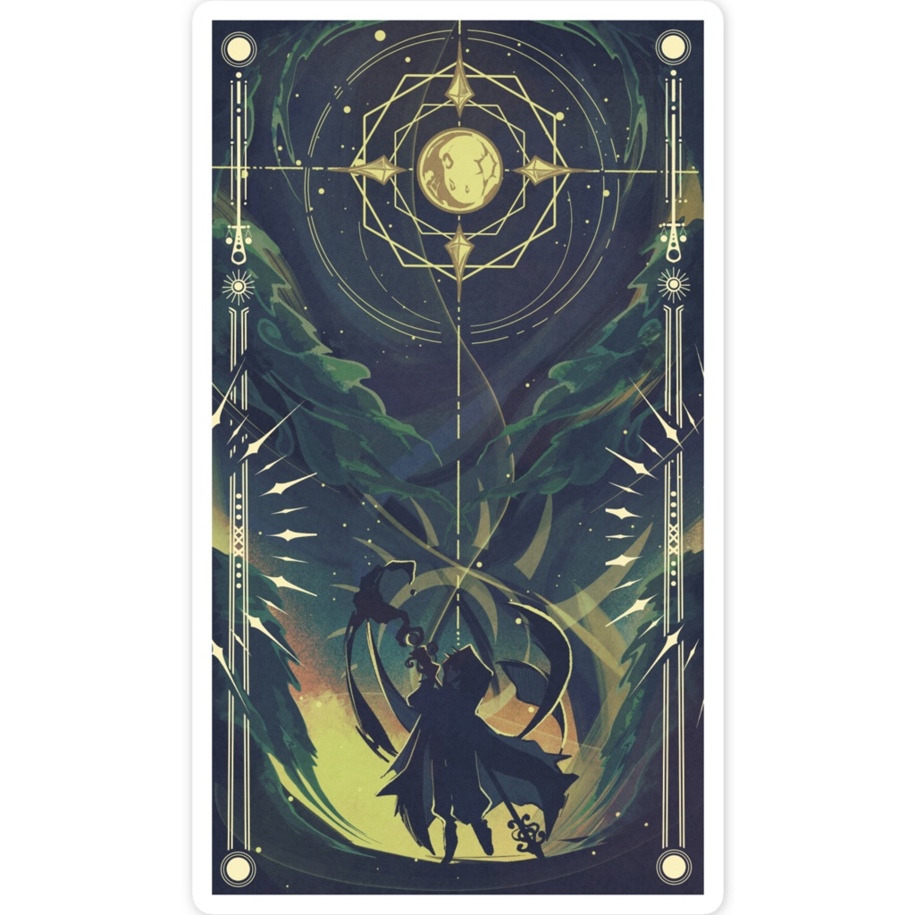 【Mash】スマホステッカー【影】