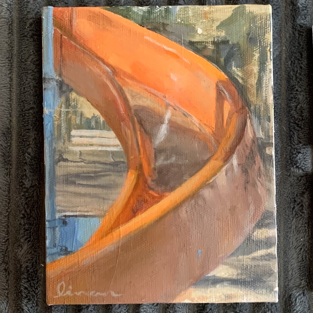 油絵 原画　滑り台