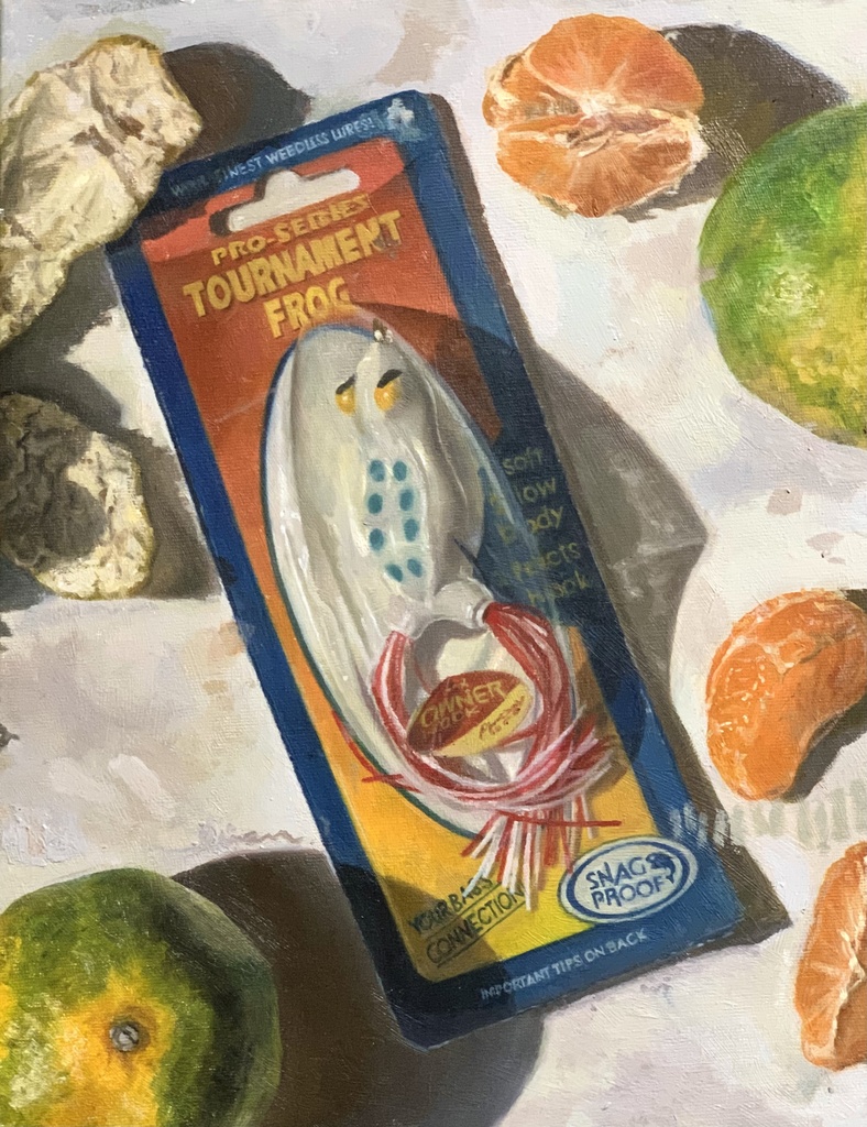 油絵 ルアーのある静物🎣原画