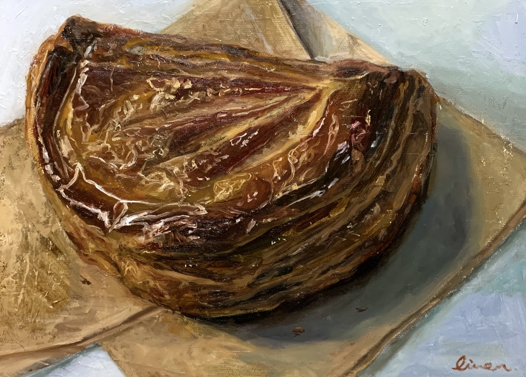 油絵 アップルパイ 原画🥧