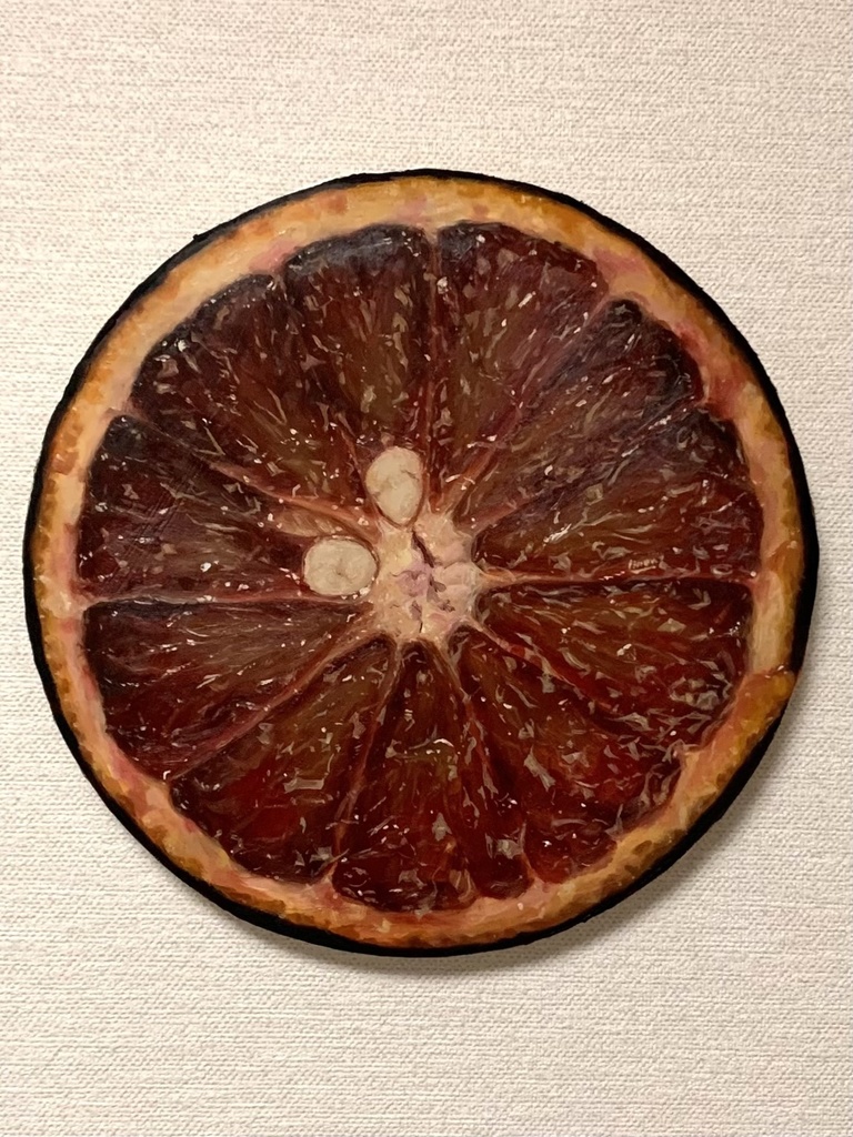 油絵　原画　ブラッドオレンジ