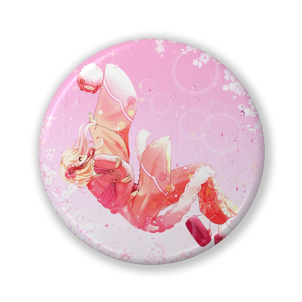 ひつじ缶バッジ