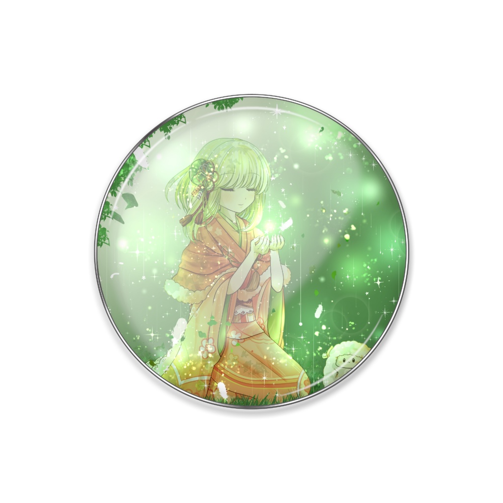 ひつじピンバッジ