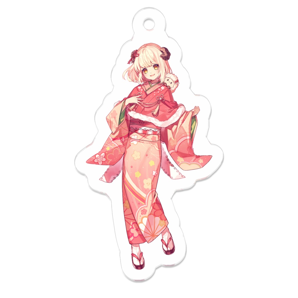 ひつじアクリルキーホルダー