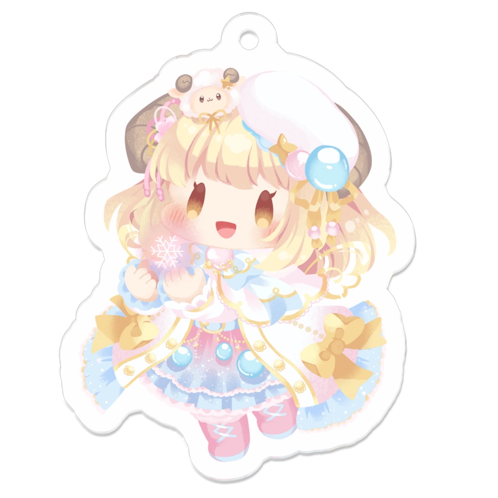 ひつじアクリルキーホルダー