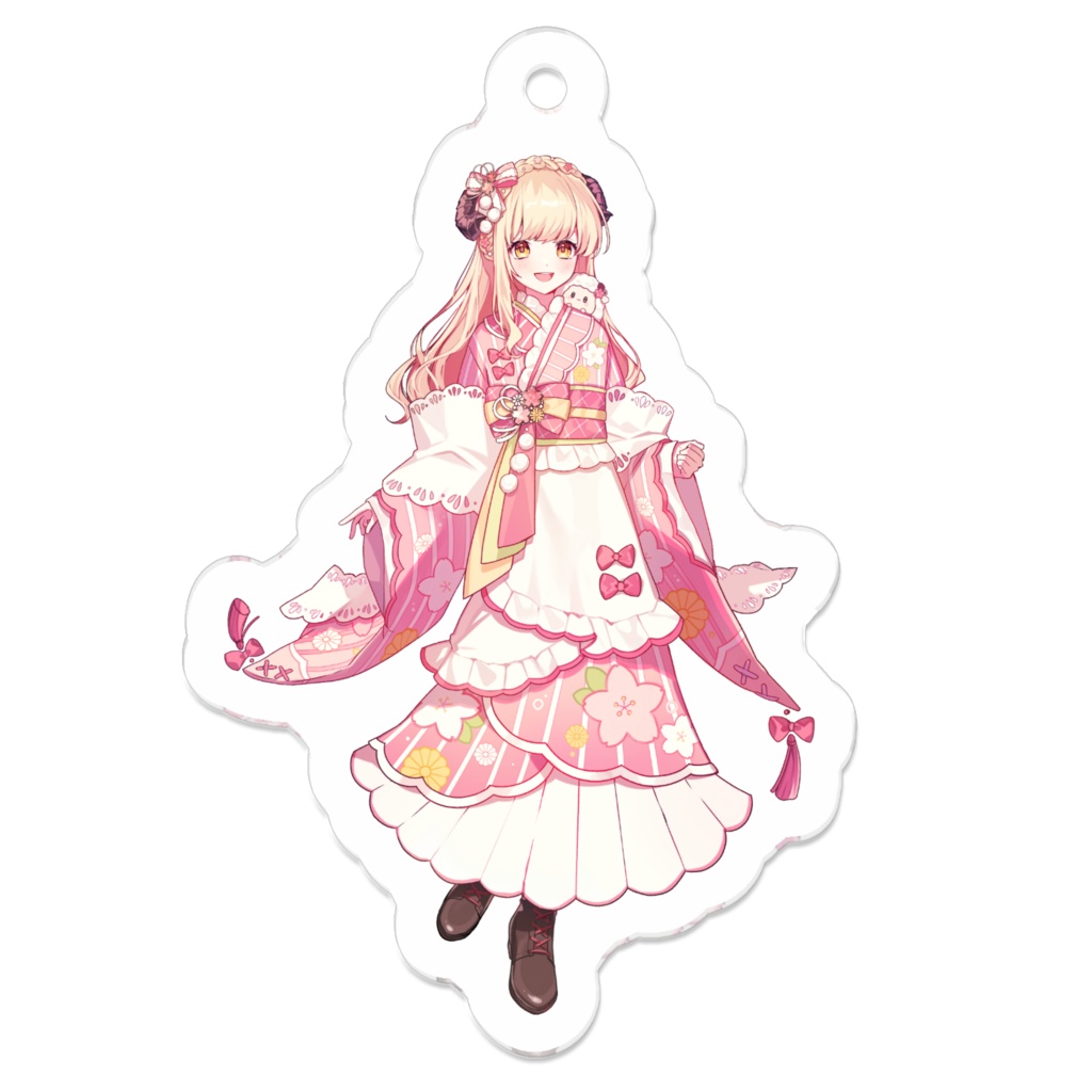 ひつじアクリルキーホルダー