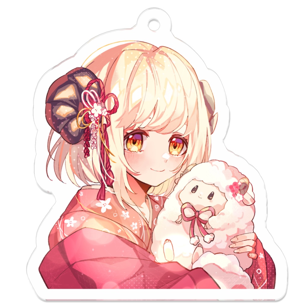 ひつじアクリルキーホルダー