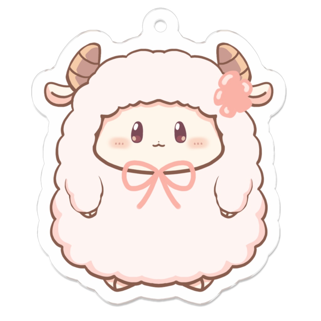 ひつじアクリルキーホルダー