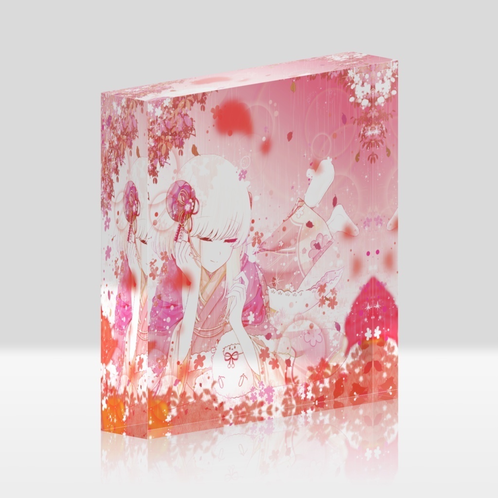 ひつじのアクリルブロック