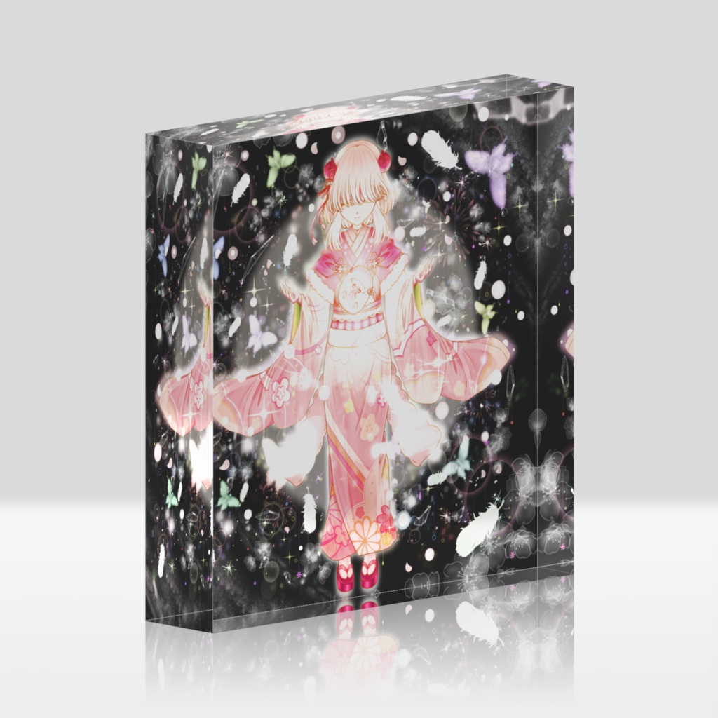 ひつじのアクリルブロック