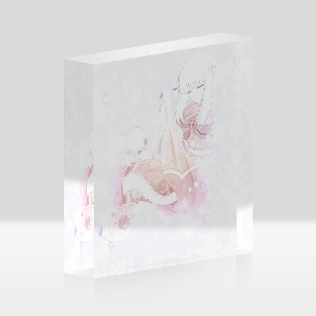 ひつじのアクリルブロック