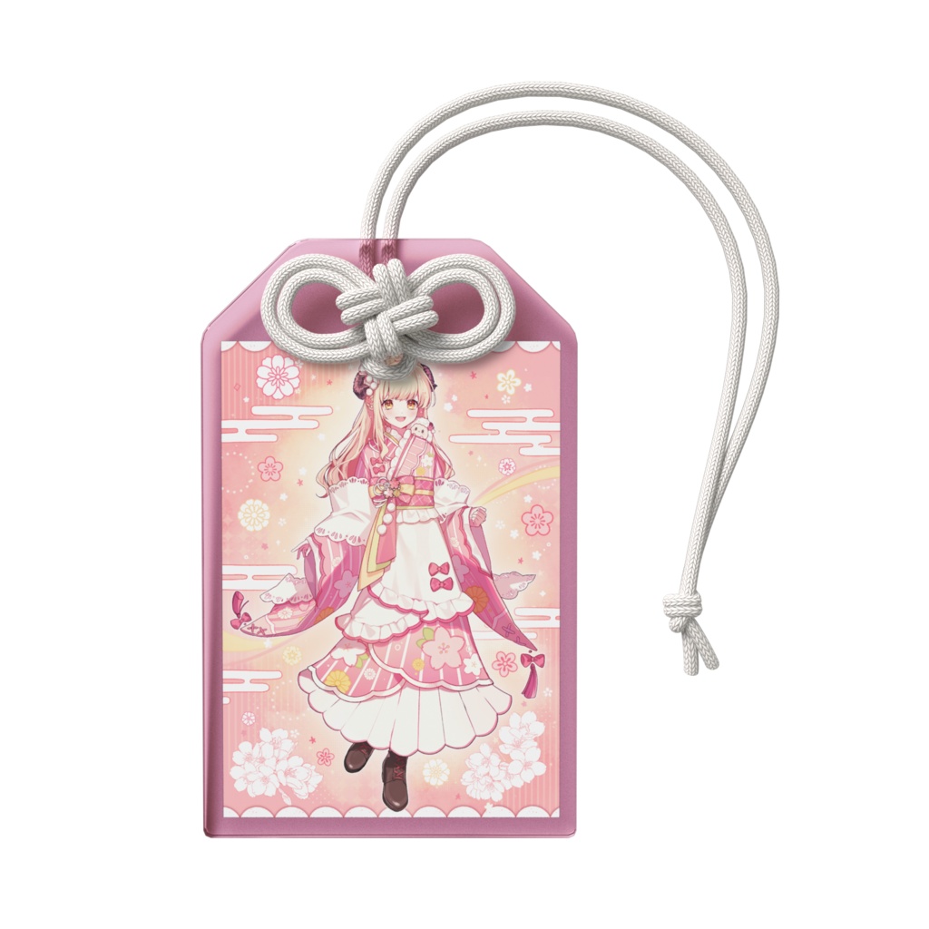 ひつじのアクリルお守り(大正浪漫衣装②)