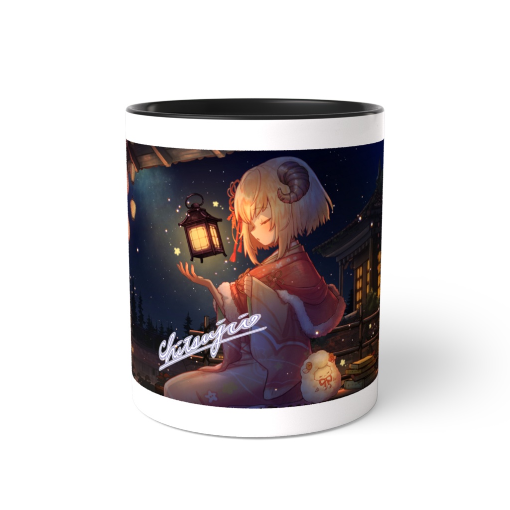 ひつじのマグカップ-ツートンカラー