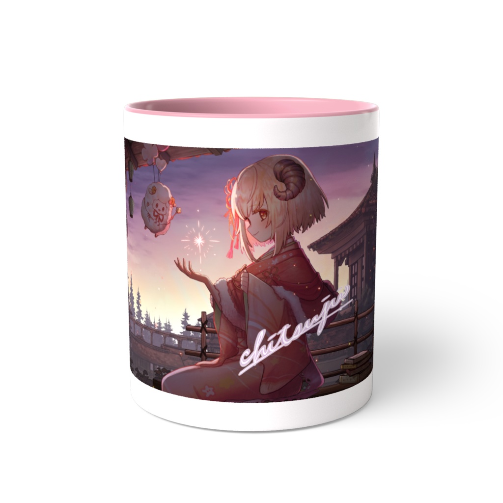 ひつじのマグカップ-ツートンカラー