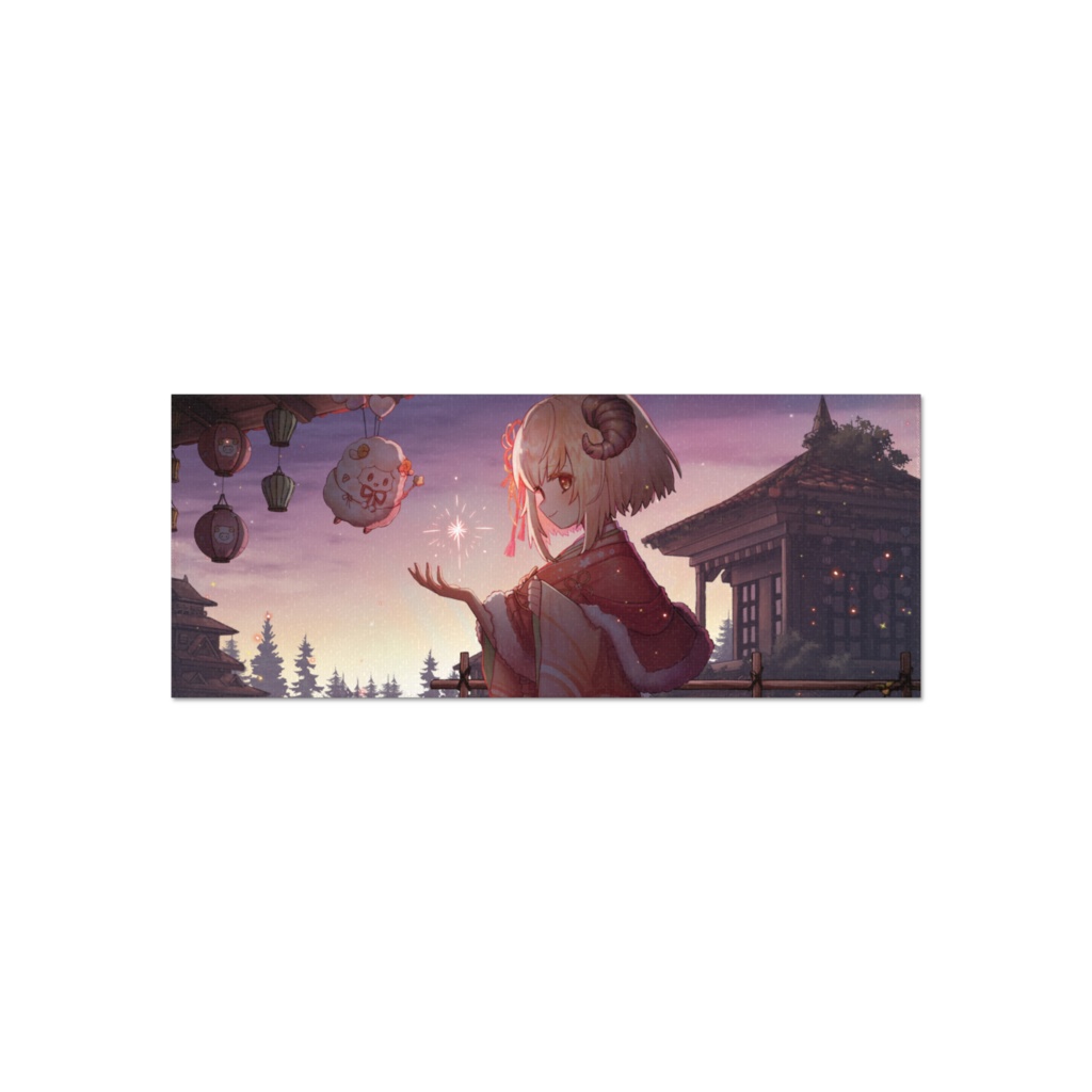 ひつじのフェイスタオル
