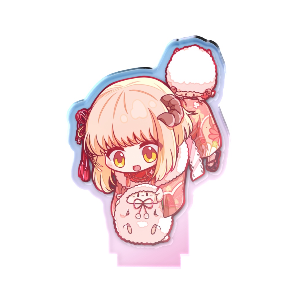 ぷらぷらひつじオーロラアクリルフィギュア
