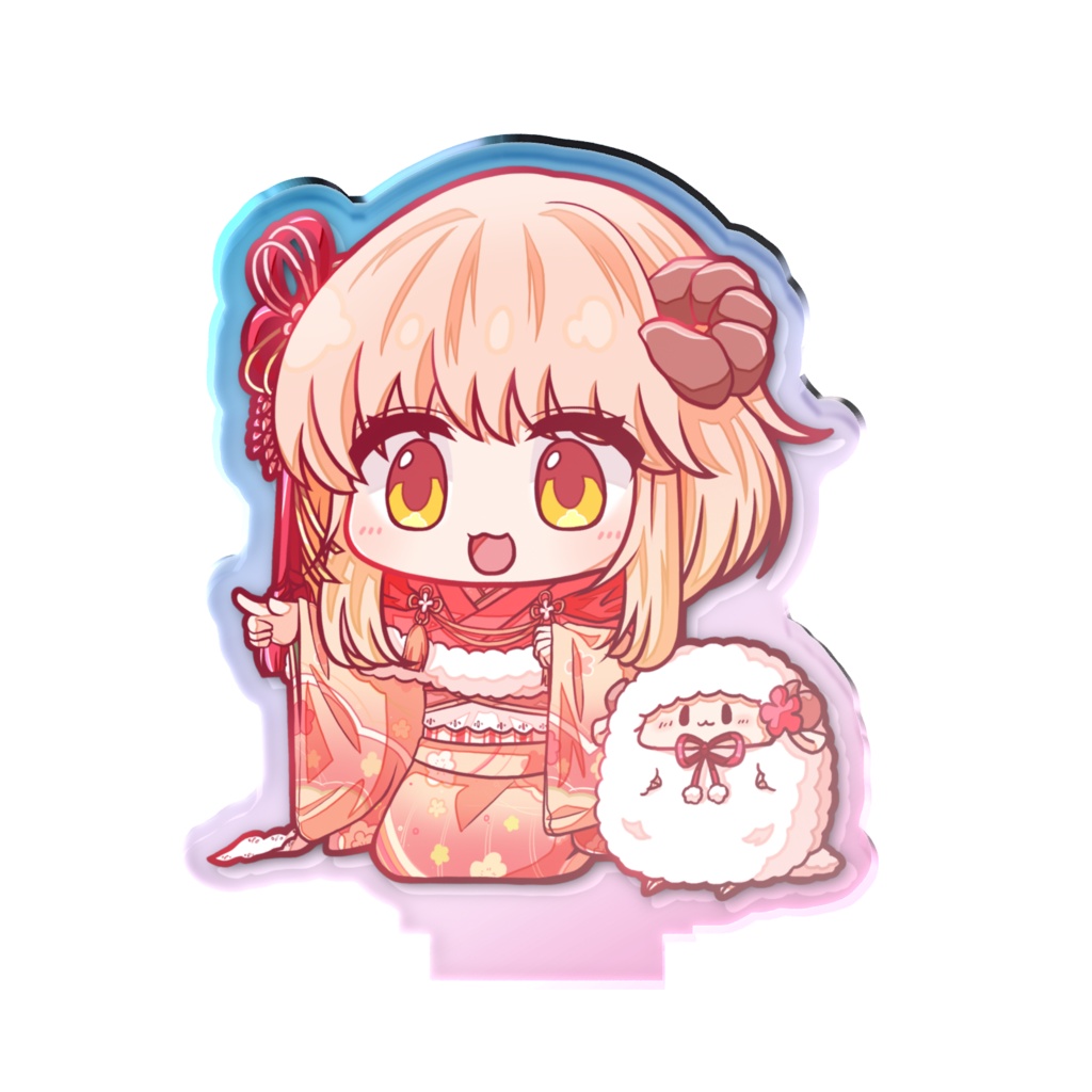 指さしひつじオーロラアクリルフィギュア