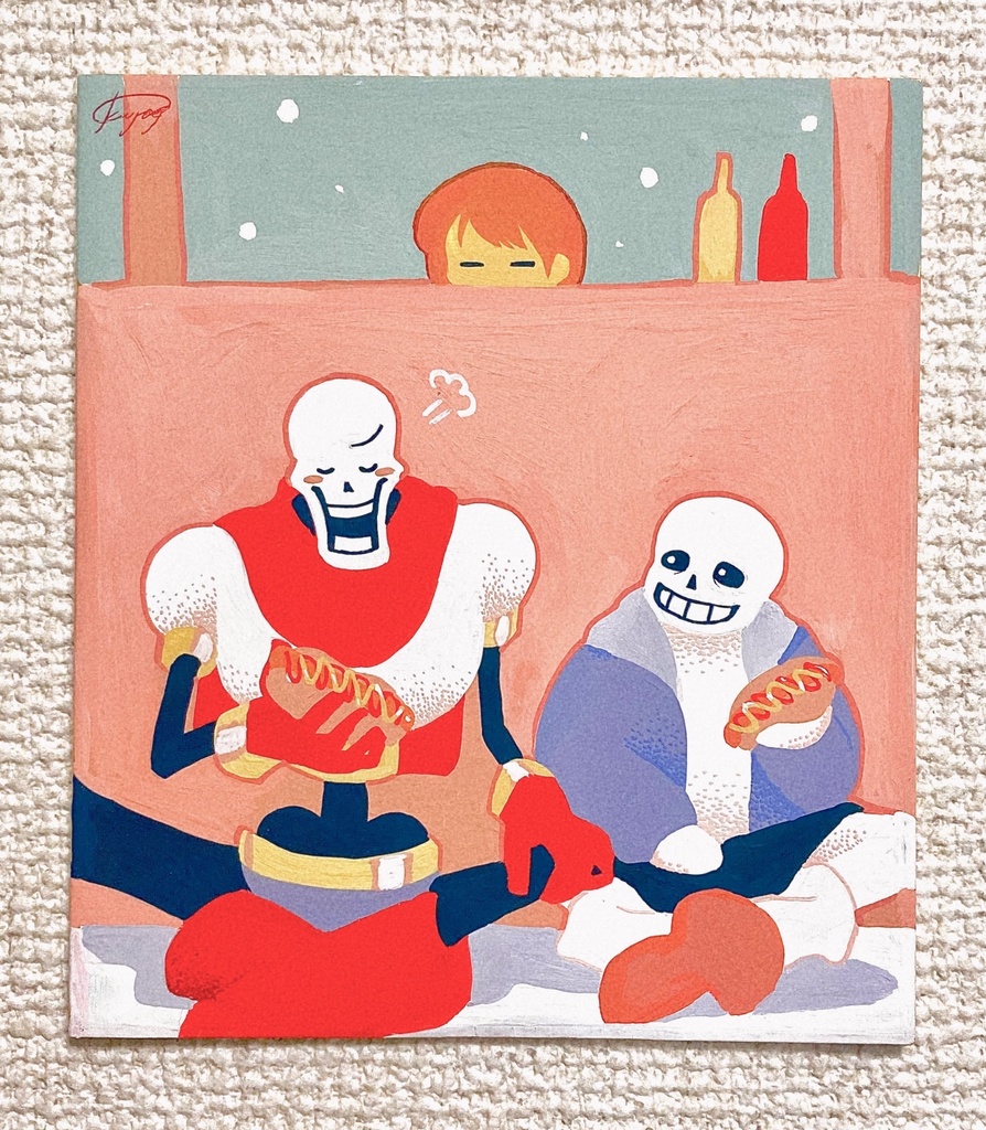 いっしょに骨休め 色紙