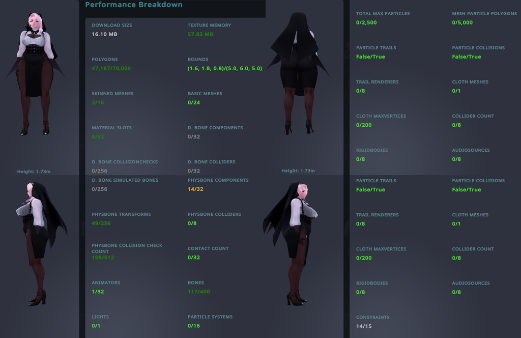 【VR想定汎用モデルデータ】「エーデルワイス」