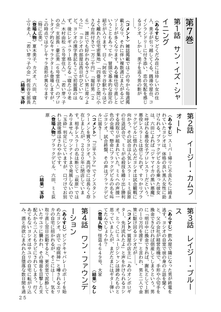 【匿名配送】どくだみ荘ワンナイト白書