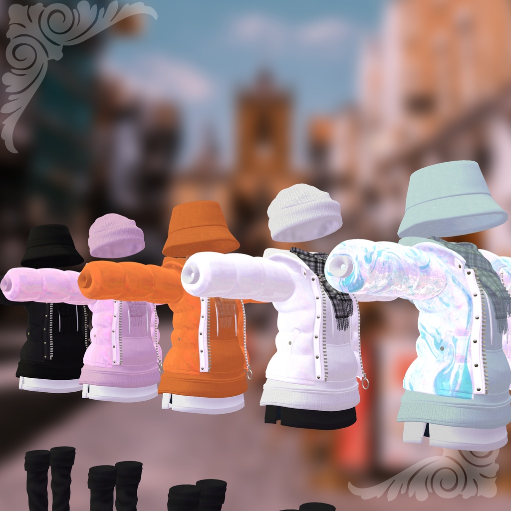 【華夜ちゃん用衣装 ♡Puffer Jacket♡