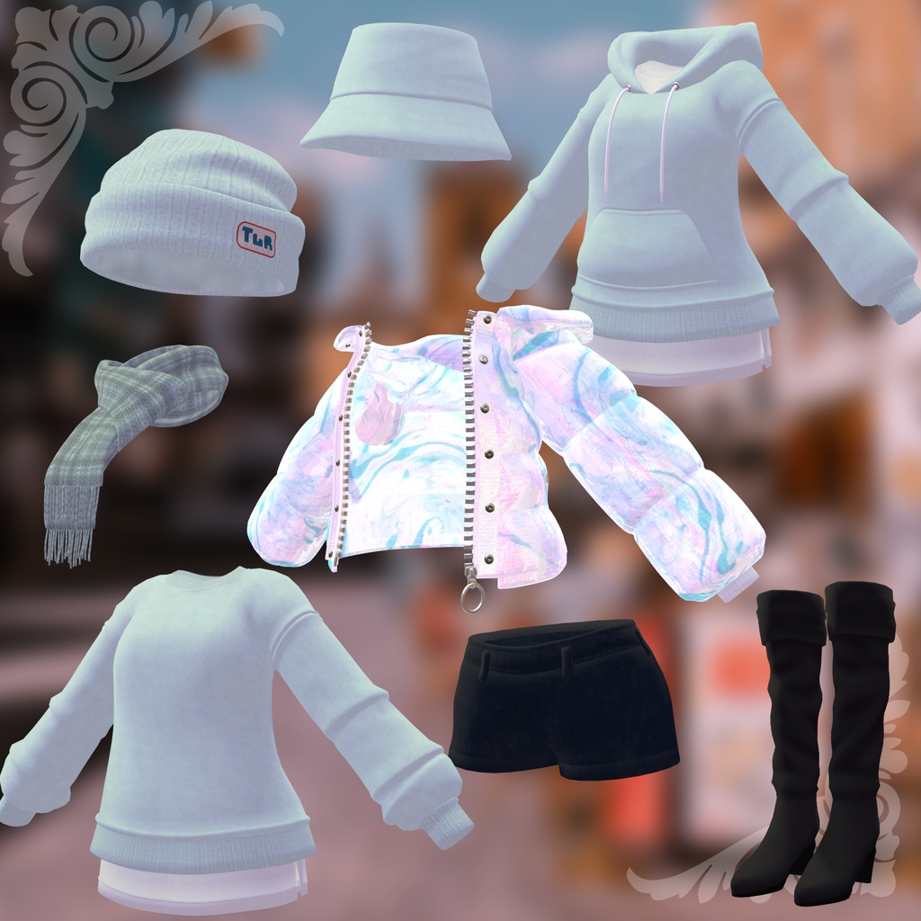 【華夜ちゃん用衣装 ♡Puffer Jacket♡