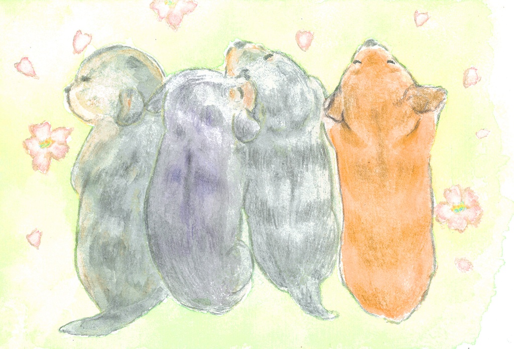 原画【エクレア４兄妹】