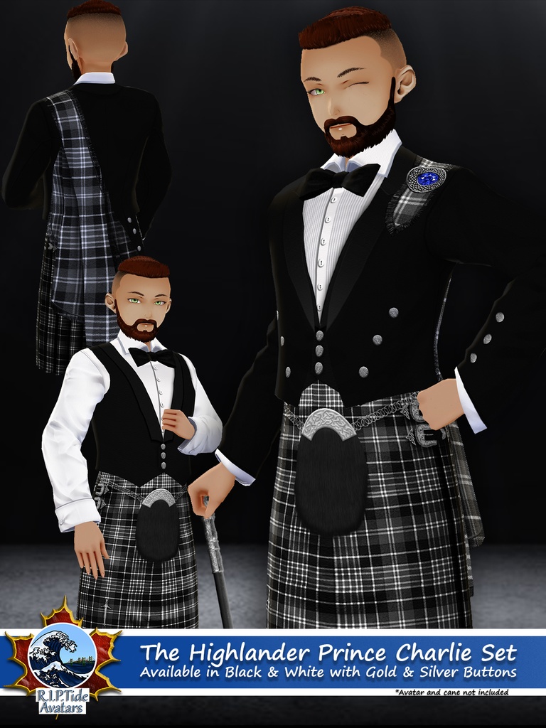 Vroid 'Prince Charlie Jacket' .PNG