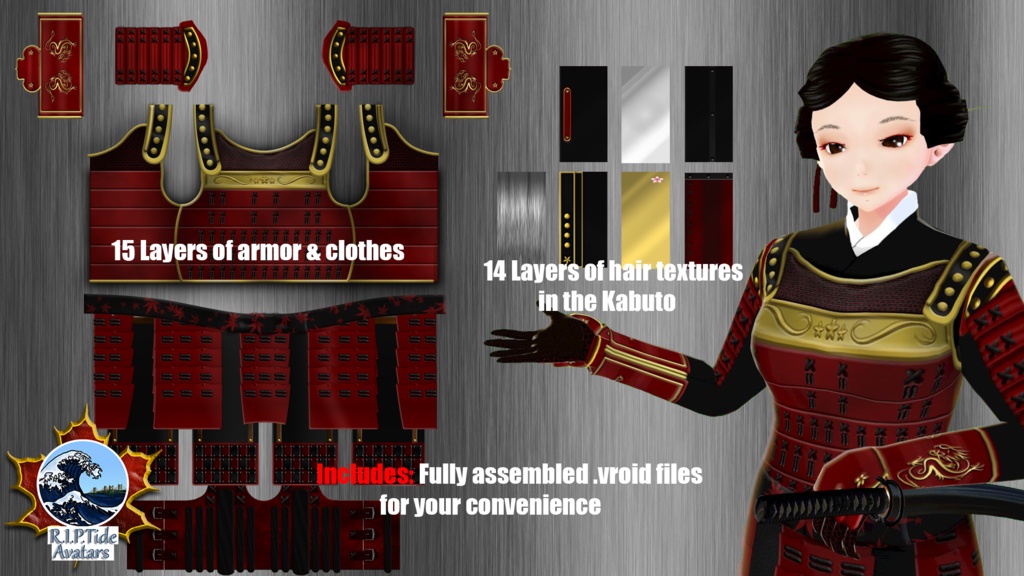 ~ULTIMATE~ Vroid Samurai Armour Kit *4 Avatars Included*