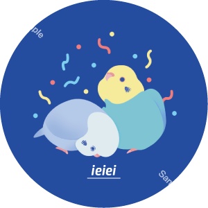 おどるとり レンチキュラーステッカー