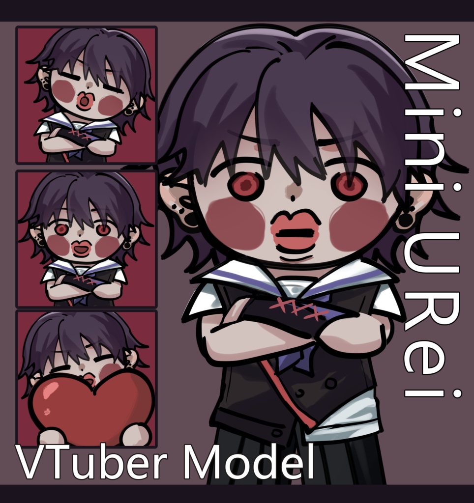 【?????】Live2dモデル  VTubeStudio用 Mini URei